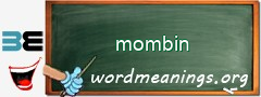 WordMeaning blackboard for mombin